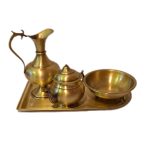 سرویس پا سماوری 4 لیتری 4 پارچه مدل ساده شیردانی